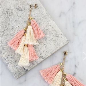 ettika tassel earrings